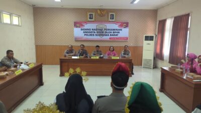 Polres Sumbawa Barat Gelar Sidang Nikah Dinas BP4R bagi Personel Polri