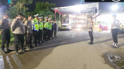Piket Fungsi Gabungan Polres Bima Kota Intensifkan Patroli Blue Light Malam Hari